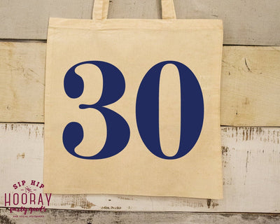 30 Years Tote Bag Design #1895