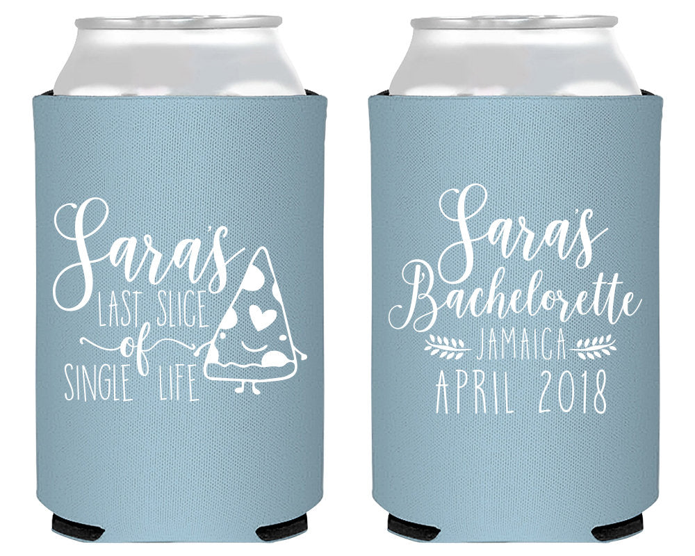 Pizza Party Bachelorette Neoprene Can Coolers, #1898