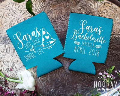 Pizza Party Bachelorette Neoprene Can Coolers, #1898