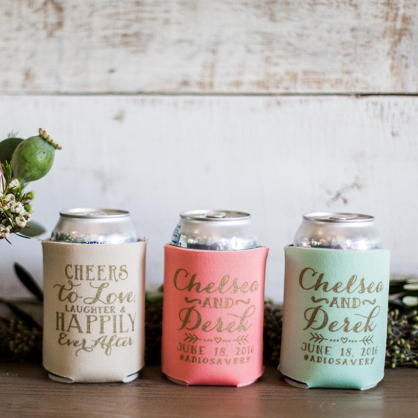 Personalized Party Favors Can Coolers