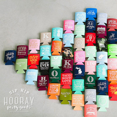 Custom Personalized Foam Slim Can Cooler Design
