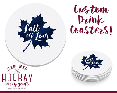 Custom Fall Wedding Coasters #1899