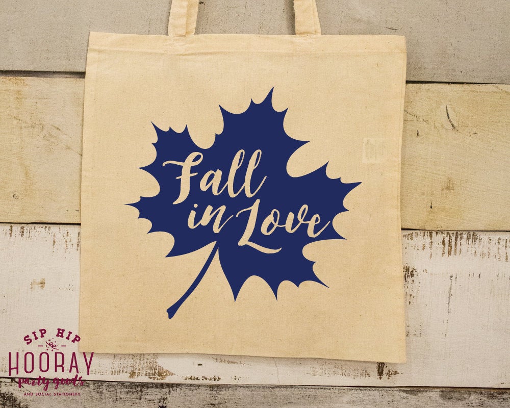 Fall in Love Tote Bag Design #1899