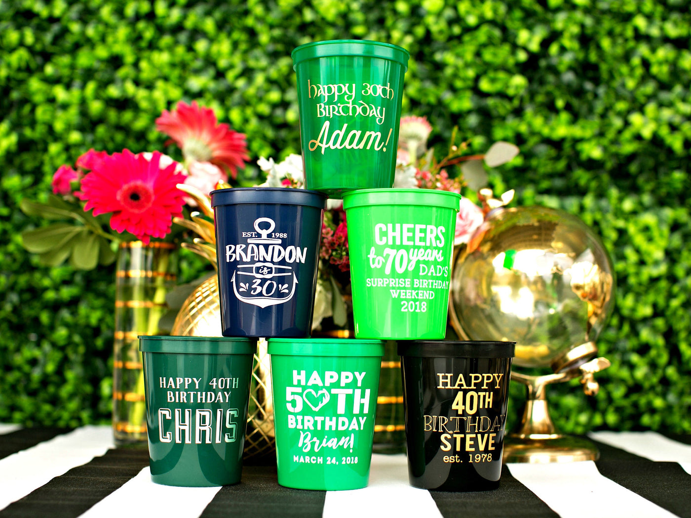 Birthday Party Stadium Cups