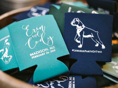 Custom Pet Portrait Can Coolers