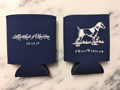 Custom Pet Portrait Can Coolers
