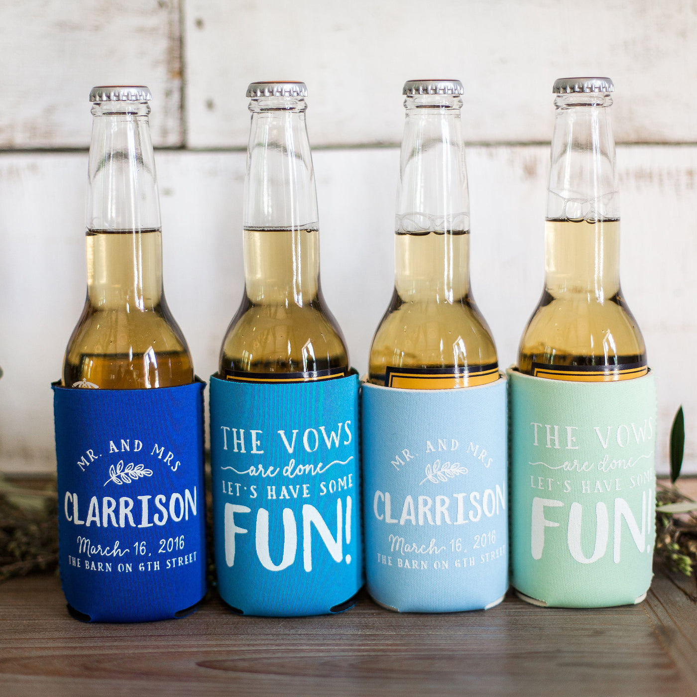 Personalized Wedding Can Cooler