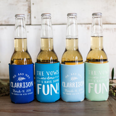 Personalized Wedding Can Cooler