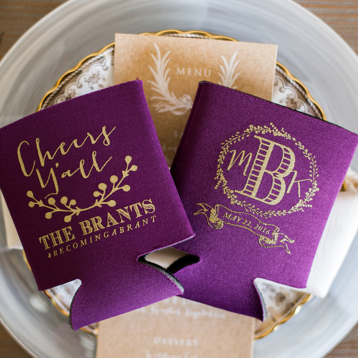 Personalized Wedding Can Cooler