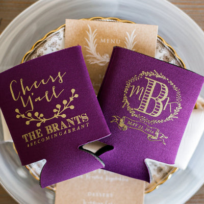 Personalized Wedding Can Cooler