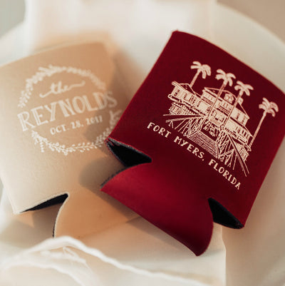 Personalized Wedding Can Cooler