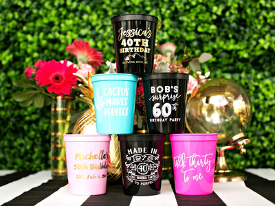 Birthday Party Stadium Cups