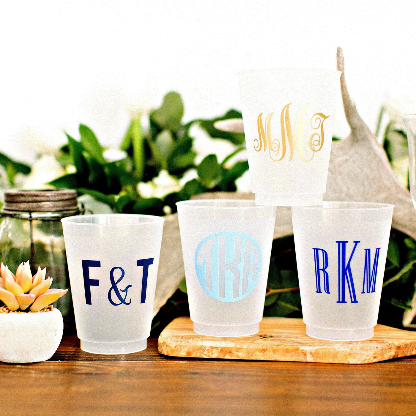 Personalized Bachelorette 16oz Frosted Cups