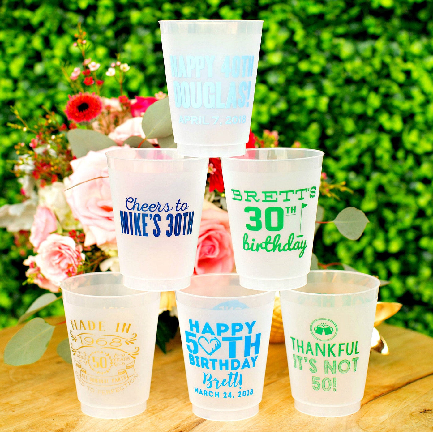 First Birthday Cups, First Birthday Party Cups, Personalized Cups