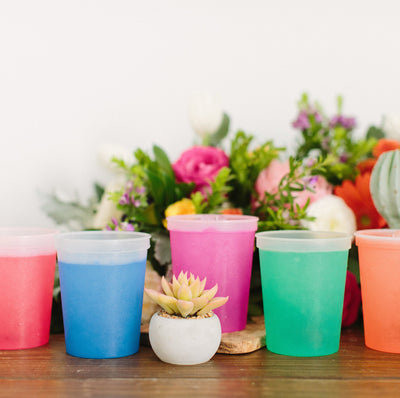 To Have and To Hold Rustic Color Changing Cups #1382