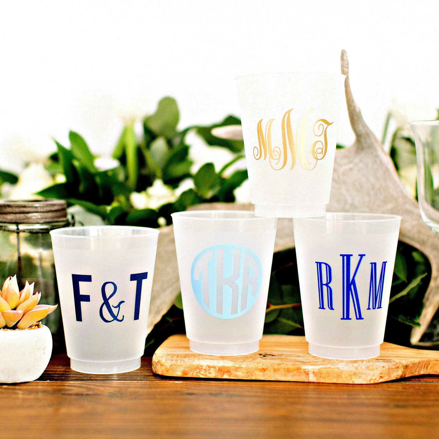 Personalized Party Event 24oz Frosted Cups