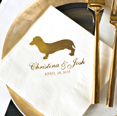 Custom Pet Wedding Napkins