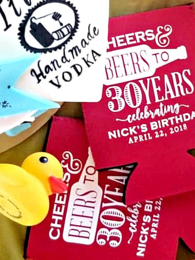 Cheers and Beers to 60 Years Birthday Party Can Coolers  #1895