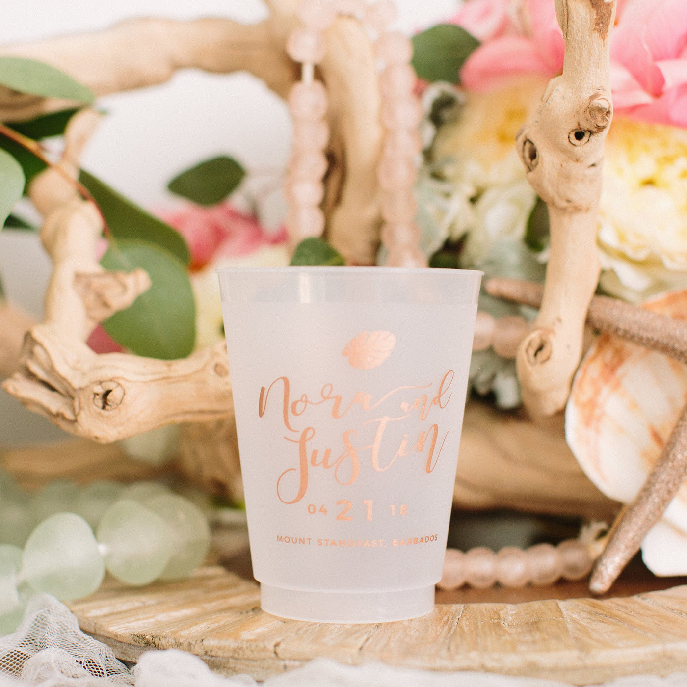 Custom Personalized Party Frosted Cups #1699