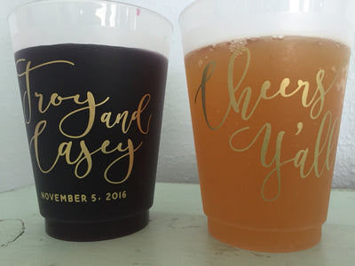 Cheers Y'all Frosted Cup Design #1416