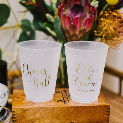 Cheers Y'all Frosted Cup Design #1416