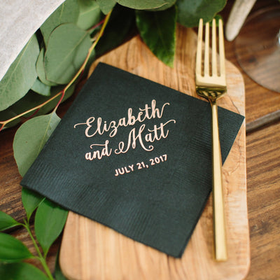 Fall Wedding Napkins #0206