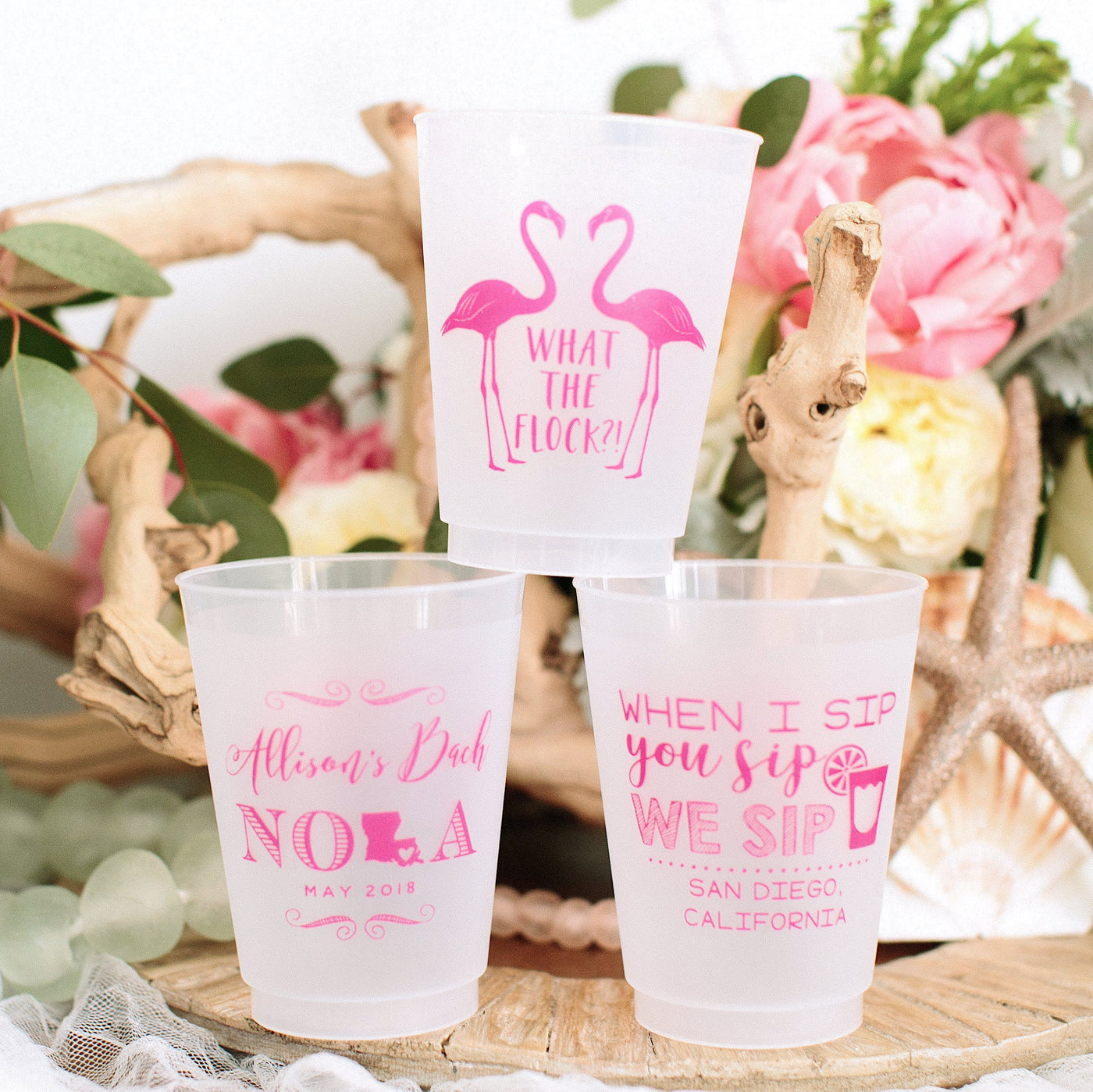 Bachelorette Party Frosted Cups #1726