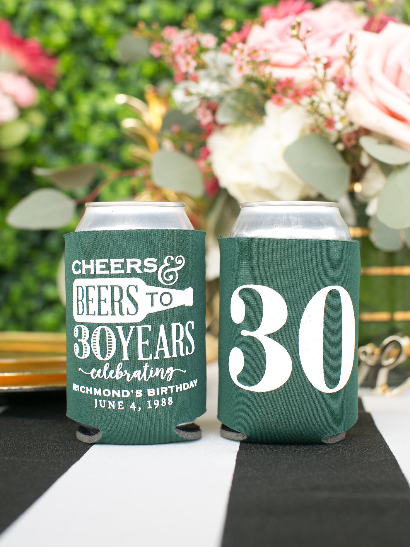 Cheers and Beers Birthday Can Coolers #1895