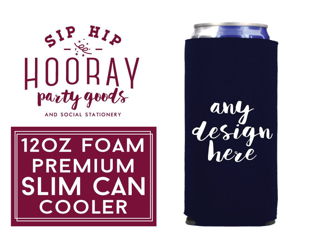 Personalized Foam Slim Can Coolers