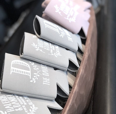 Personalized Floral Can Coolers #1055