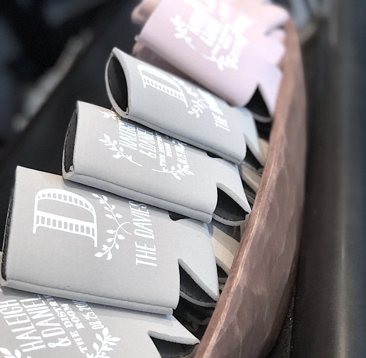 Personalized Wedding Favor Can Coolers #1055