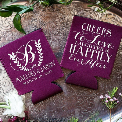 Neoprene Wedding Favor Can Coolers