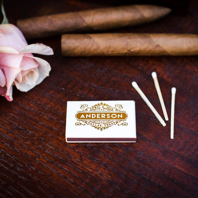 Monogrammed Foil Matchboxes #1441