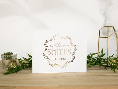 Art Deco Personalized Guest Book Design
