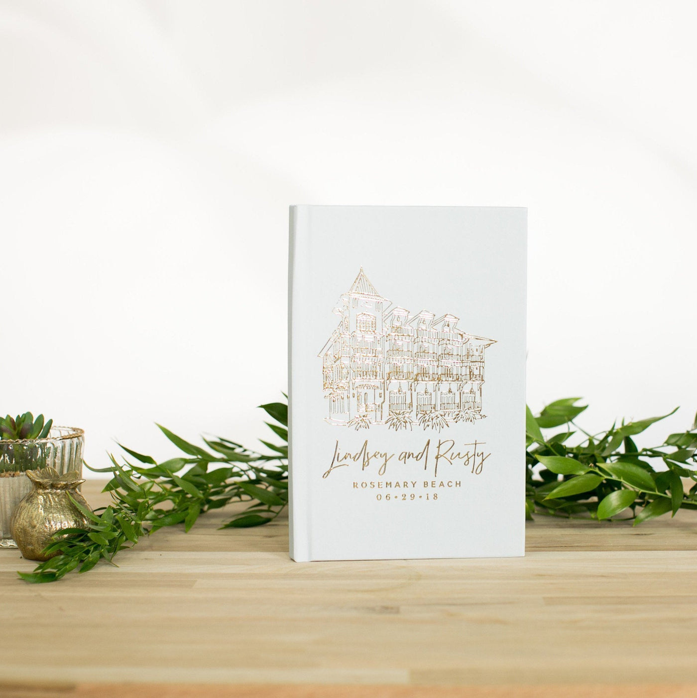 Personalized Wedding Foil Guest Book