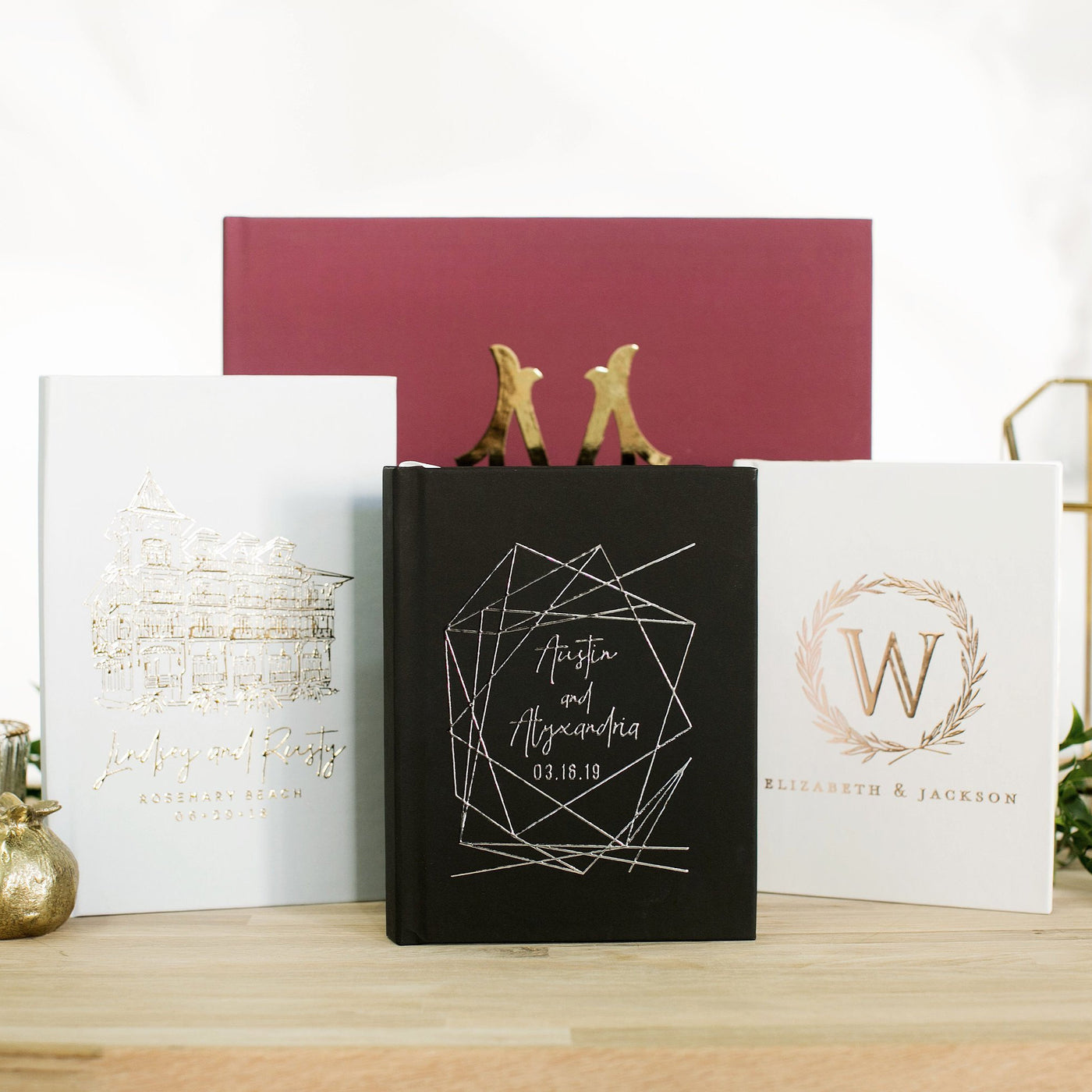 Personalized Wedding Foil Guest Book
