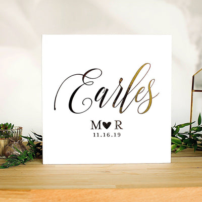 Custom Geometric Wedding Guest Book