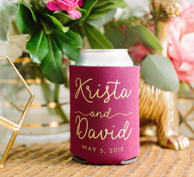 Personalized Wedding Can Cooler