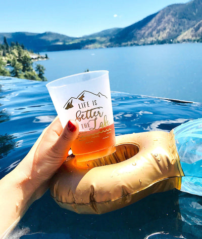 Life is Better at the Lake Frosted Cups #1935