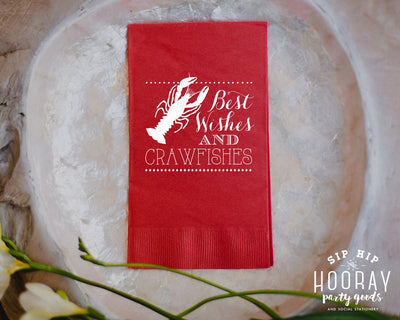 Crawfish Boil Wedding Guest Towel