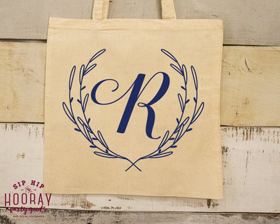 Monogrammed Wedding Tote Bags #1946
