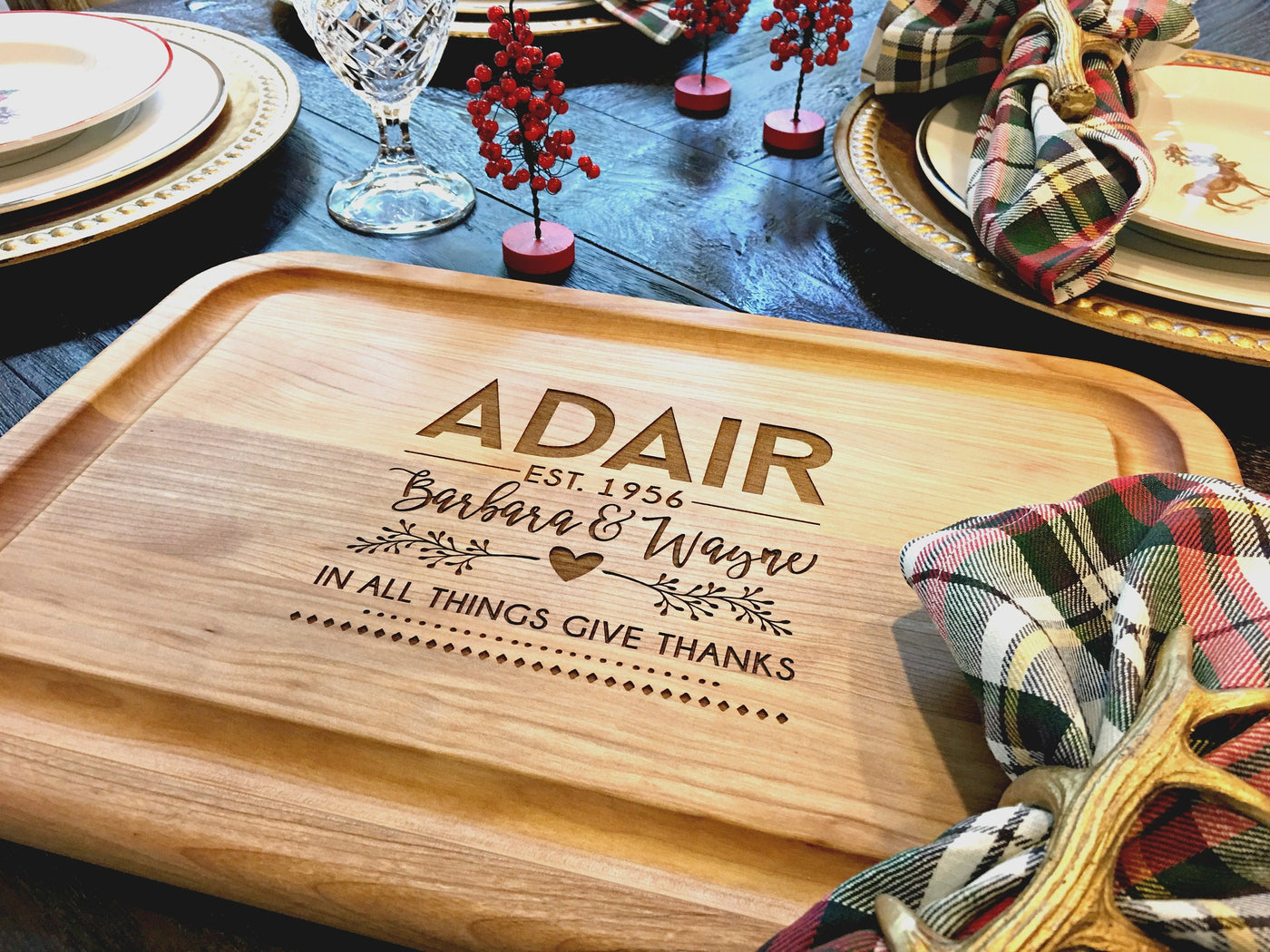 Personalized Cutting Board, Christmas