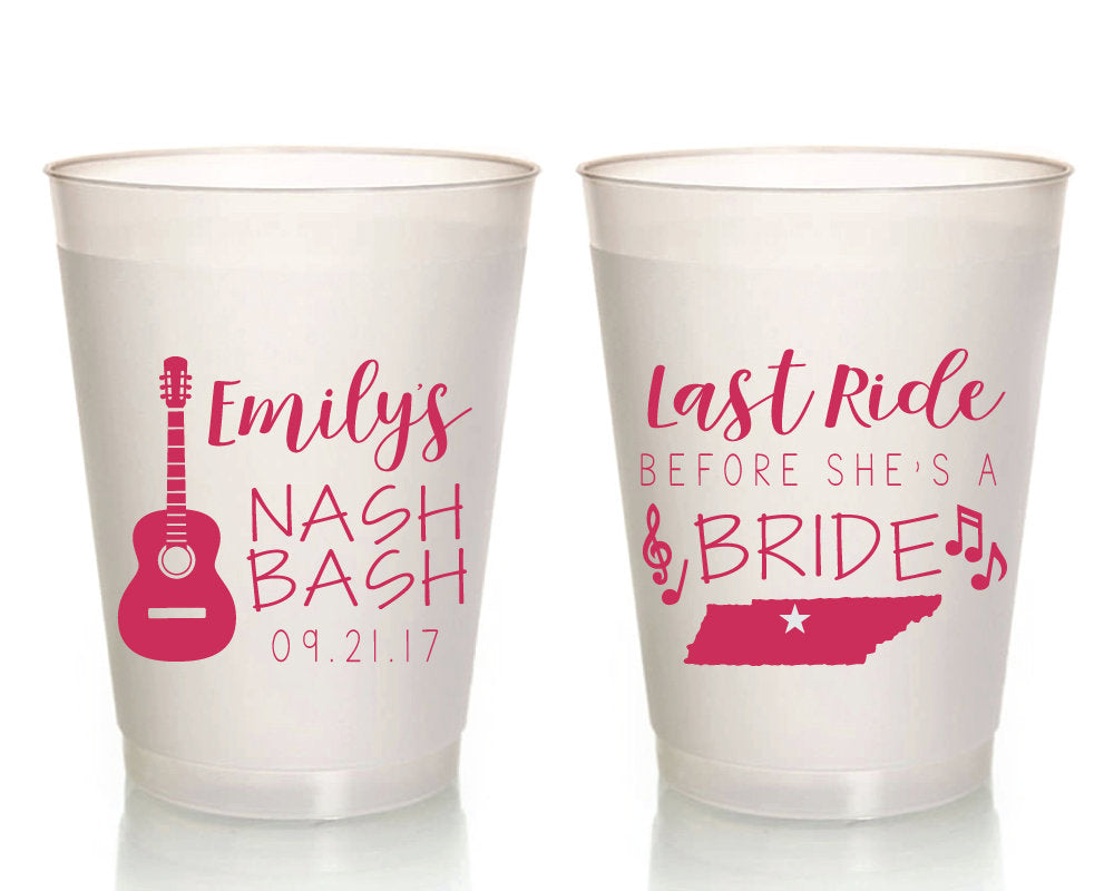 Nash Bash Bachelorette Frosted Cups #1950