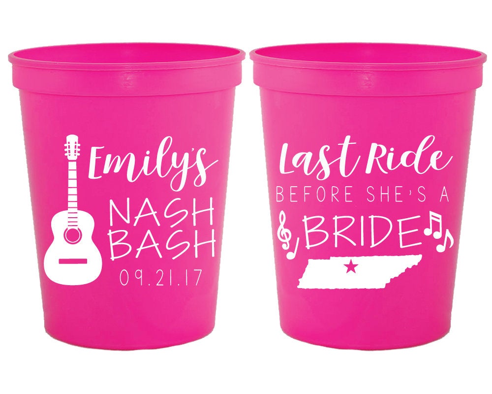 Nash Bash Bachelorette Stadium Cups #1950