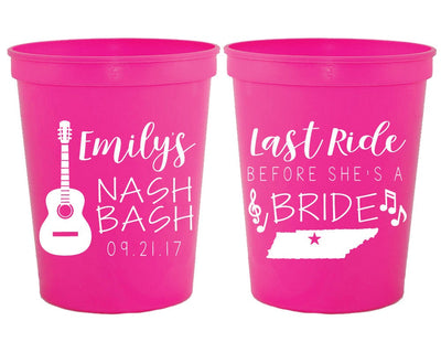 Nash Bash Bachelorette Stadium Cups #1950
