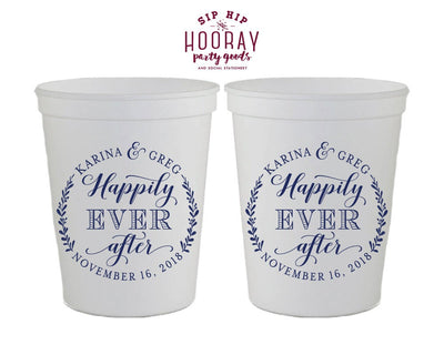Personalized Wedding Stadium Cups #1934