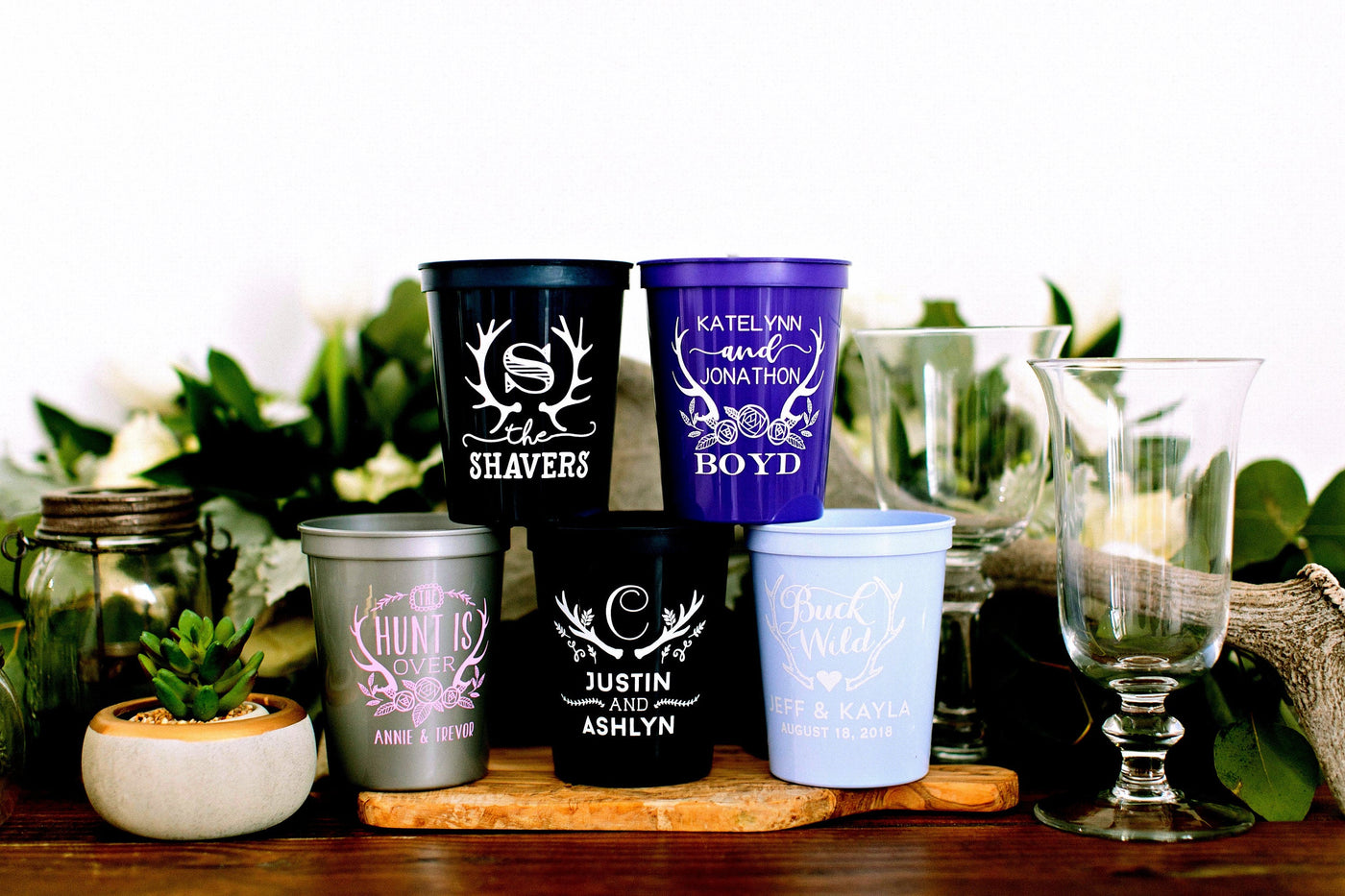 Personalized Wedding Stadium Cups #1934