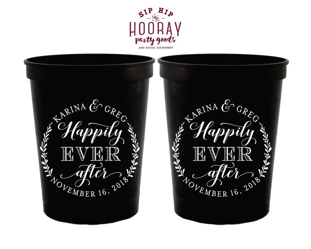 Personalized Wedding Stadium Cups #1934