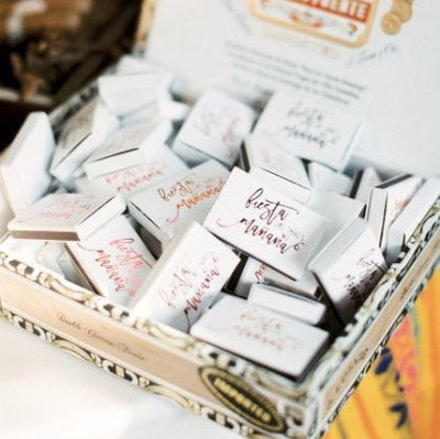 Monogrammed Foil Matchboxes #1441