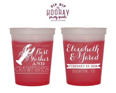 Best Wishes Crawfishes Color Changing Cups #1945